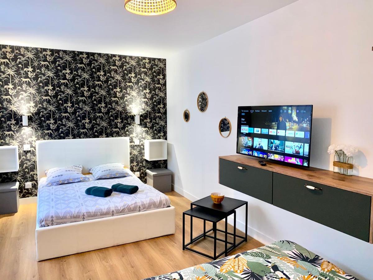 Superbe Appt Avec Cour Et Parking Gratuit A 5Min De La Cite Medievale Carcassonne Ngoại thất bức ảnh